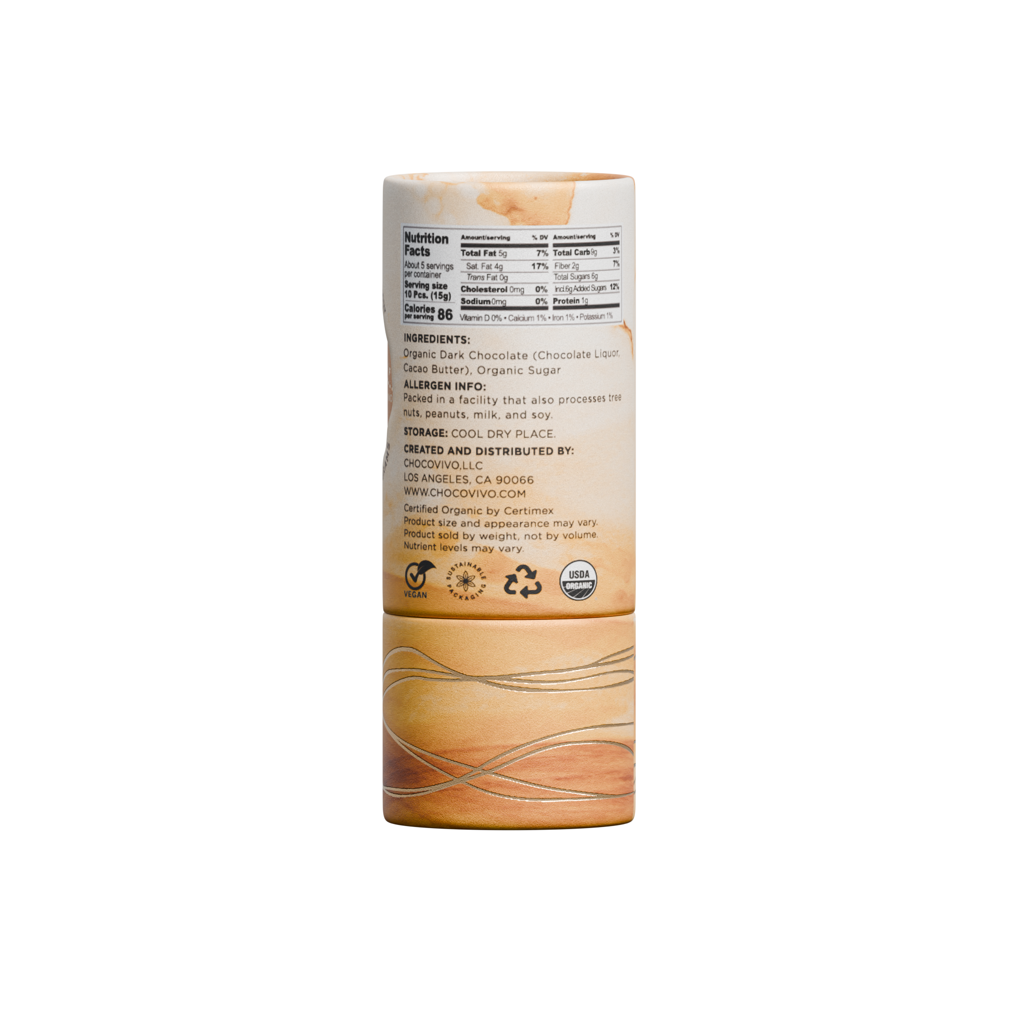 60% Cacao Chocolate Buttons | Pocket Size