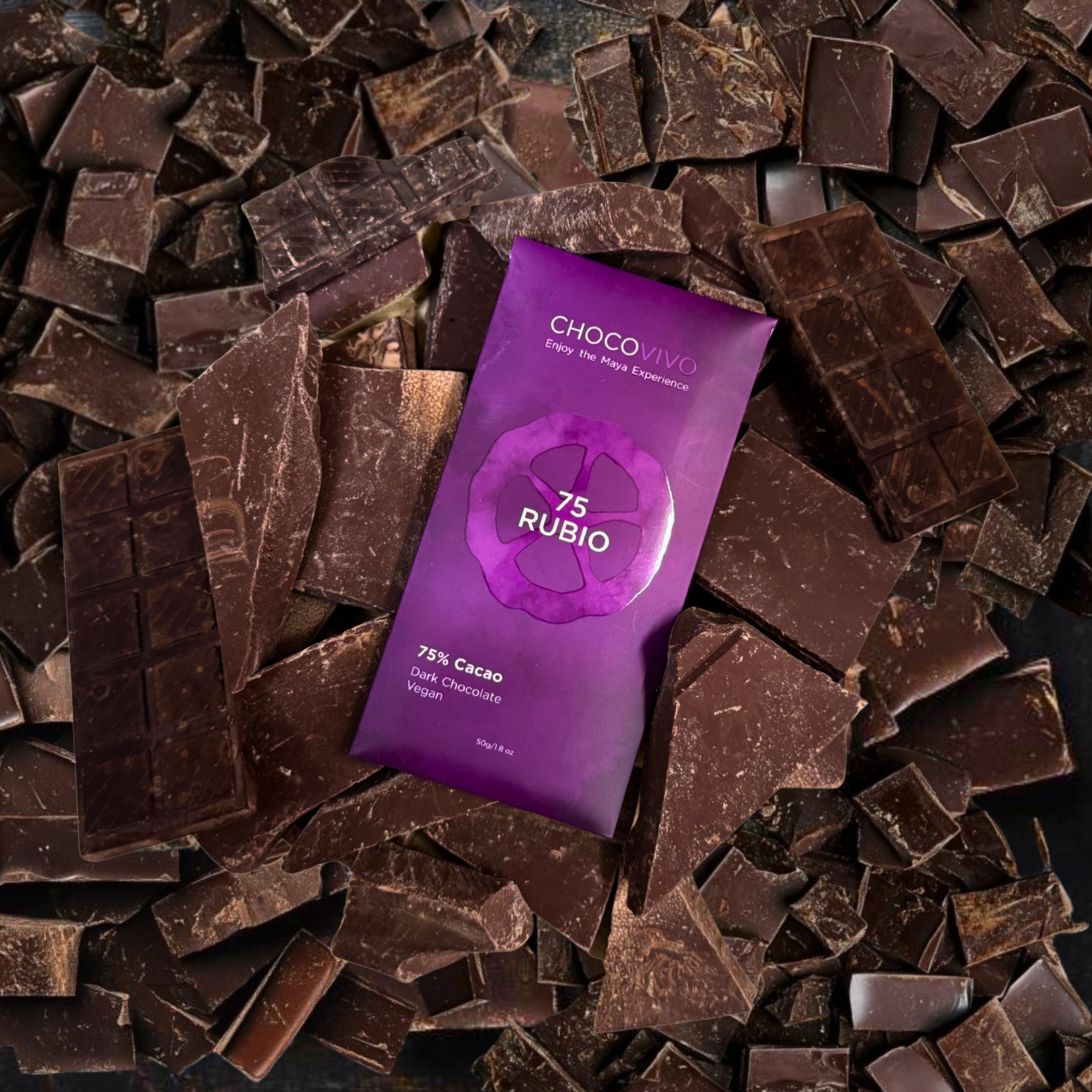 75% Cacao Rubio Dark Chocolate Bar