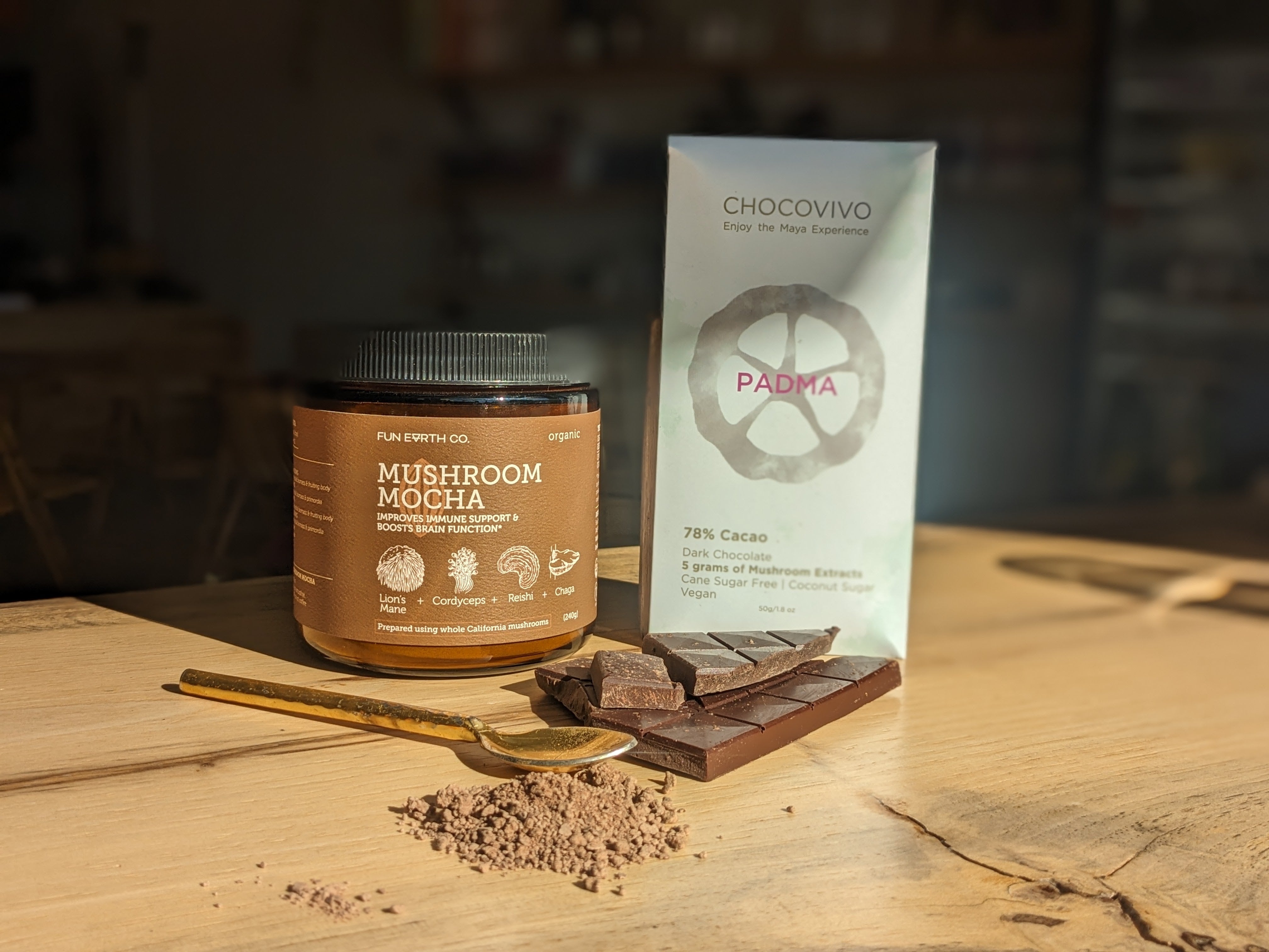 ChocoVivo x Fun Earth Co. Mushroom Mocha