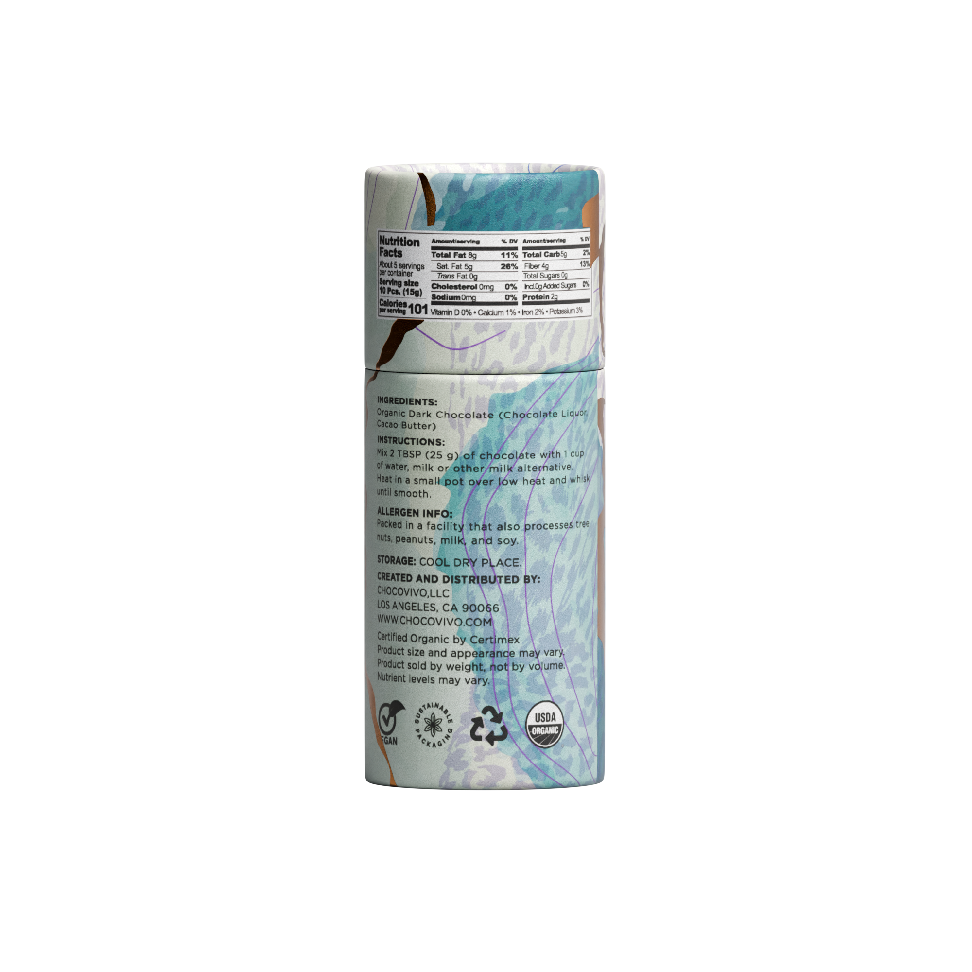 100% Ceremonial Cacao Chocolate Powder | Pocket Sized