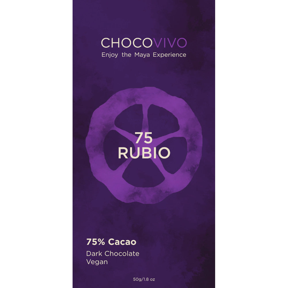 75% Rubio Cacao Dark Chocolate Bar
