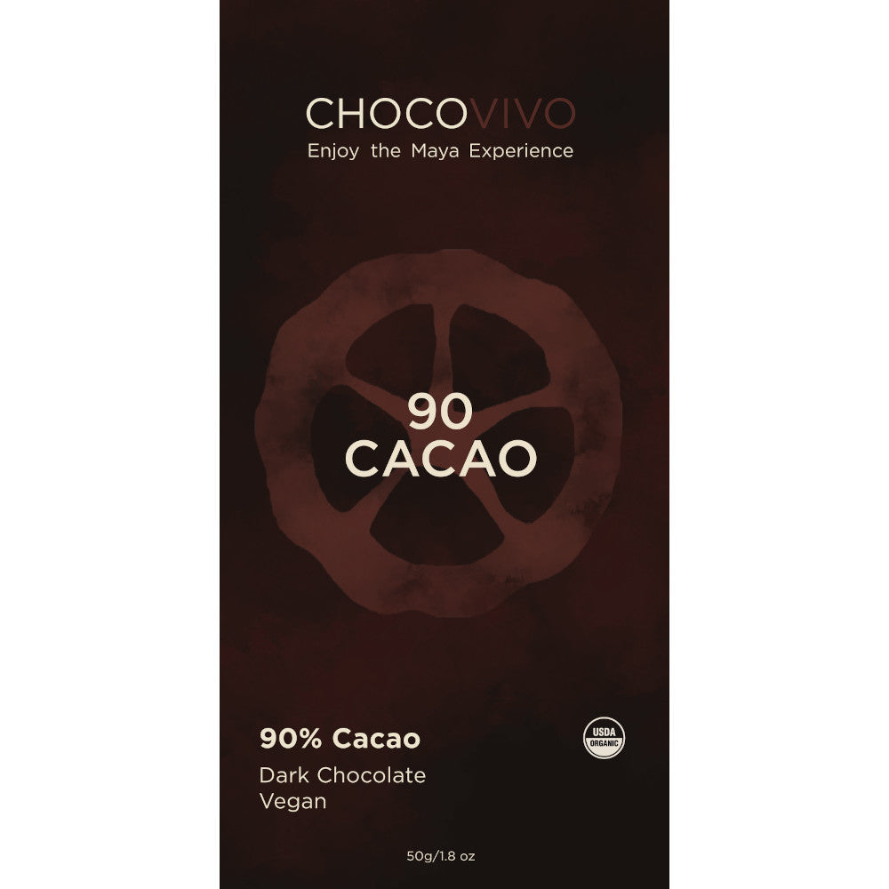 90% Cacao Dark Chocolate Bar – ChocoVivo
