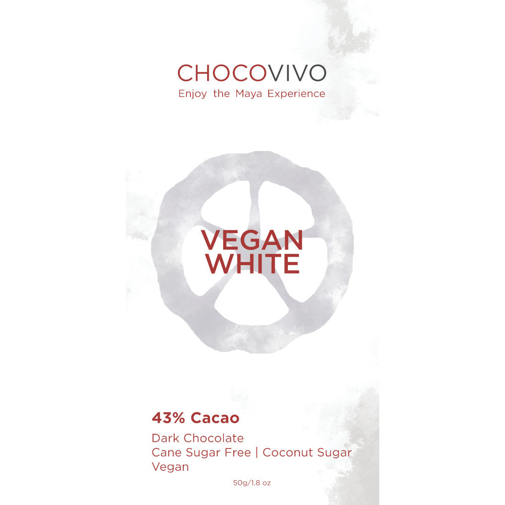 Vegan White Chocolate Bar - 43% Cacao with Coconut Sugar
