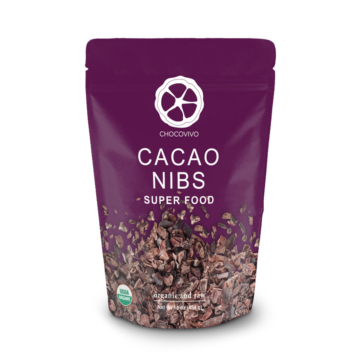Bag of organic Cacao Nibs from our fair trade cacao grower