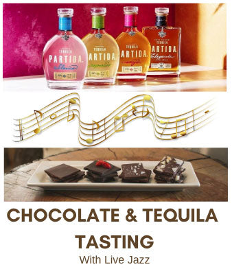 Partida Tequila + Chocolate Tasting with Live Jazz