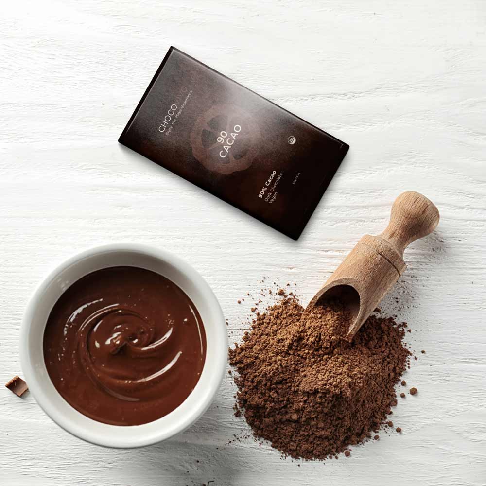 90% Cacao Dark Chocolate Bar