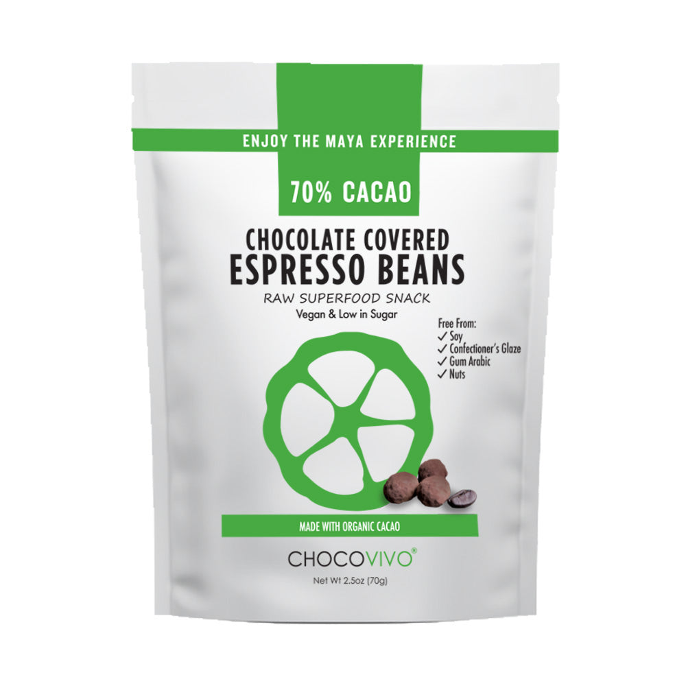 Chocolate Covered Espresso Beans 70% Cacao
