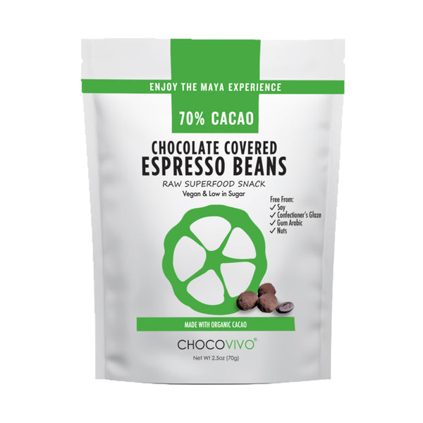 Chocolate Covered Espresso Beans 70% Cacao – ChocoVivo