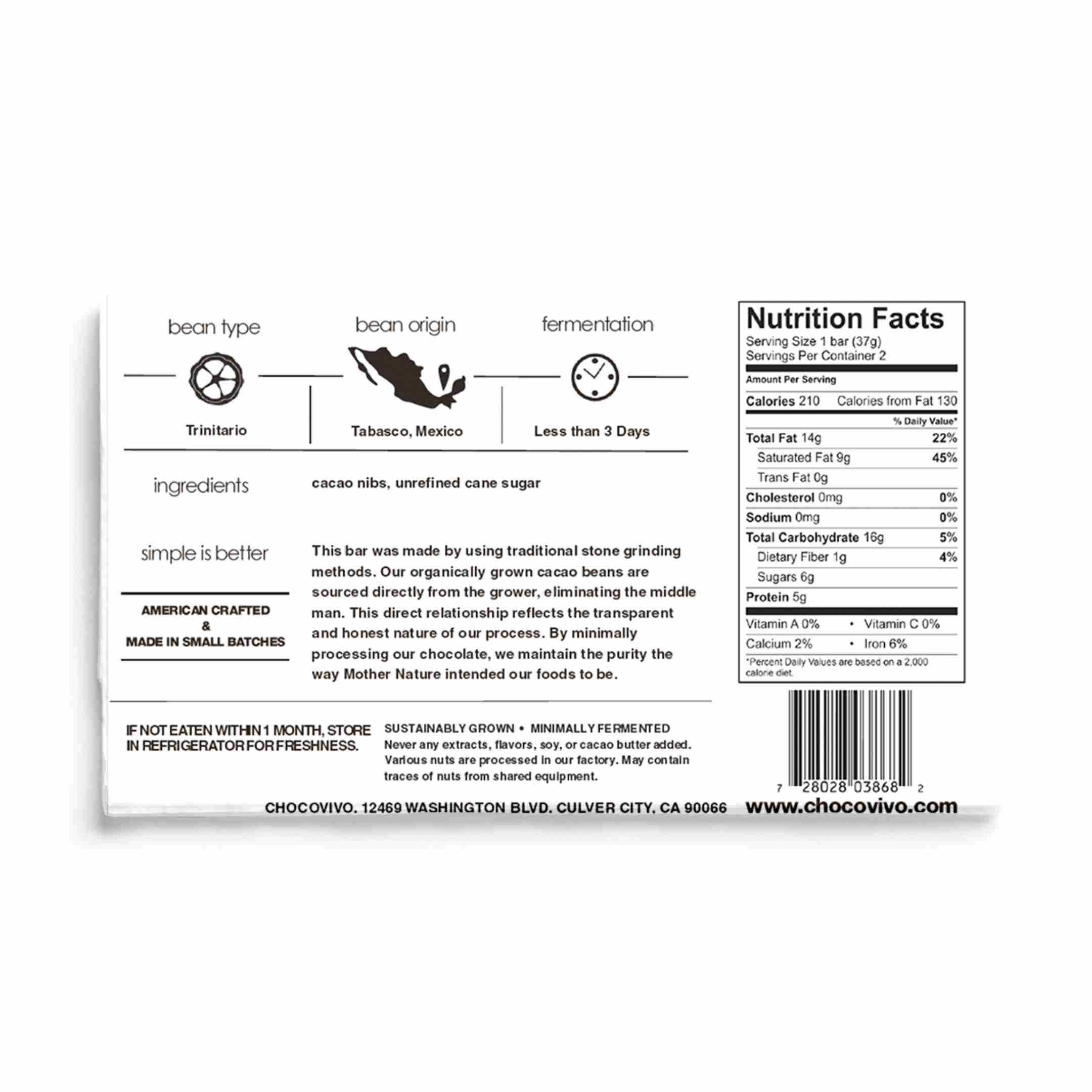 90% Cacao Dark Chocolate Bar – ChocoVivo