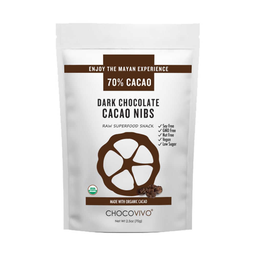 Chocolate Covered Cacao Nibs 70% Cacao