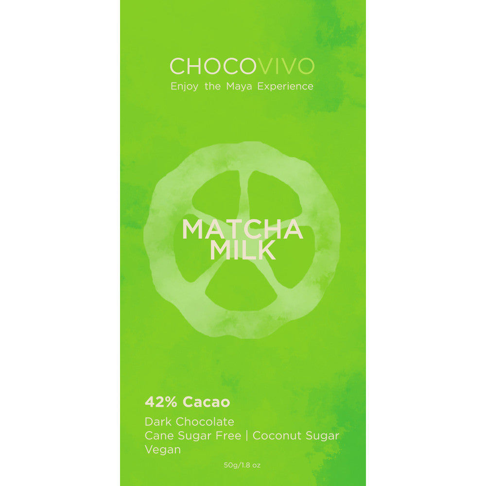 Matcha Green Tea Vegan White Chocolate Bar – ChocoVivo