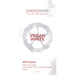 Vegan White Chocolate Bar - 43% Cacao with Coconut Sugar