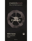 100% Dark Chocolate Cacao Bar - ChocoVivo