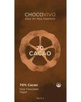 70% Cacao Dark Chocolate Bar - ChocoVivo