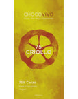 75% Cacao Criollo Dark Chocolate Bar - ChocoVivo